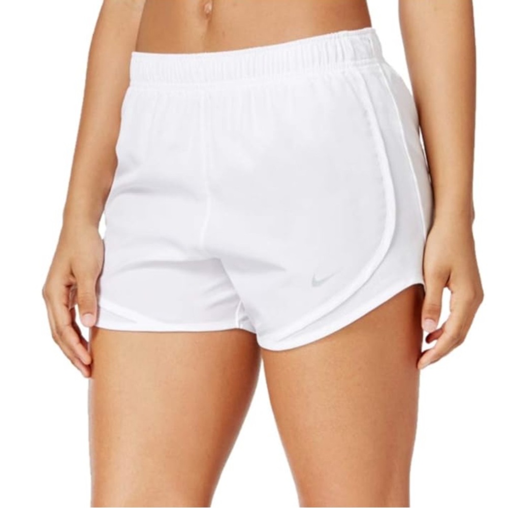 Nike Women's Dri-fit Tempo Track 3.5 Short in White Size Large